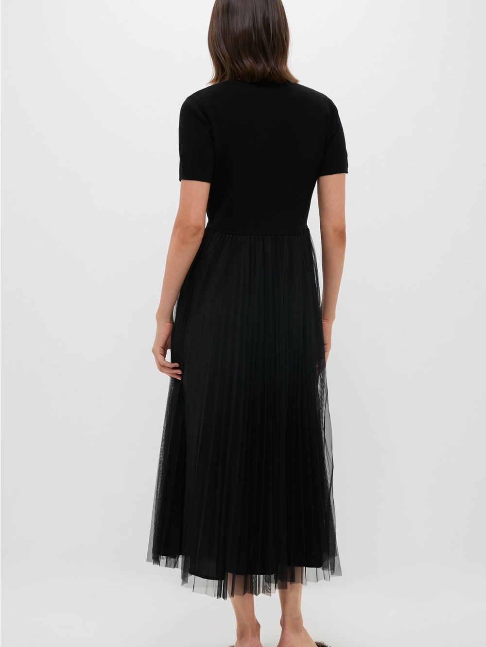 Pomander Place Black Midi Tulle Dress - Picture 2 of 7